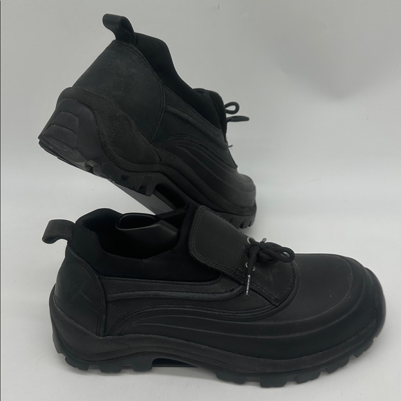 Lands’ End Slip On Duck Boots Women 9.0 D Shoes Black - Picture 5 of 14